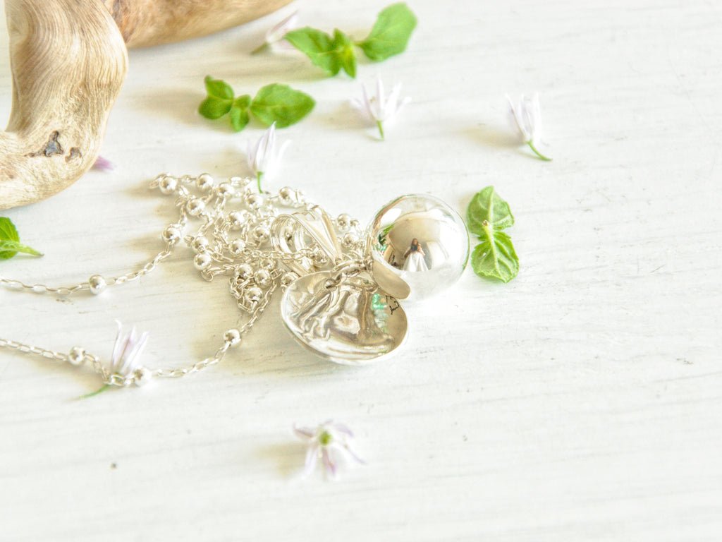 Collana Chiama Angeli, gioiello gravidanza, collana personalizzata in