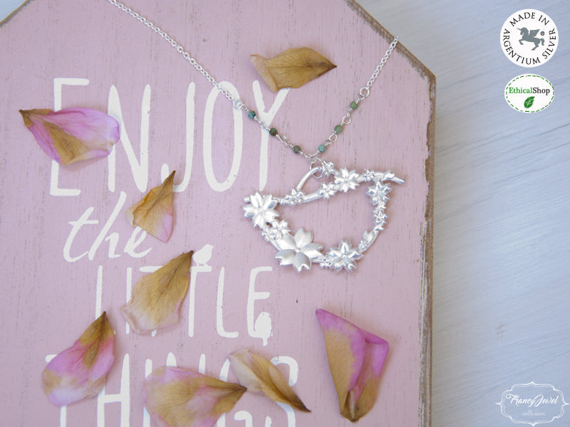 Ciondolo Donna Dodo Fiore Di Ciliegio Oro Rosa 9Kt DMFIO/G/RO/9/K - Foto 4