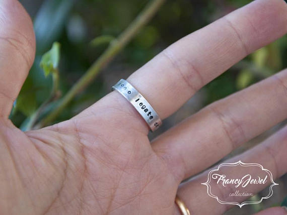 Anello personalizzato, anello argento, anello incisione, anello artigianale, made in Italy, fatto a mano, gioielli artigianali, compleanno
