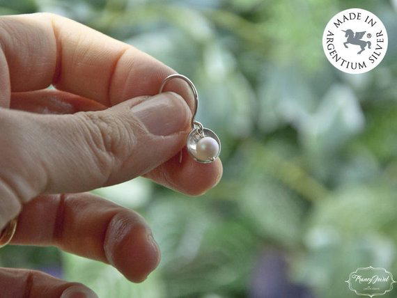 Orecchini Pendenti In Argento Con Perle E Pietre - Foto 13