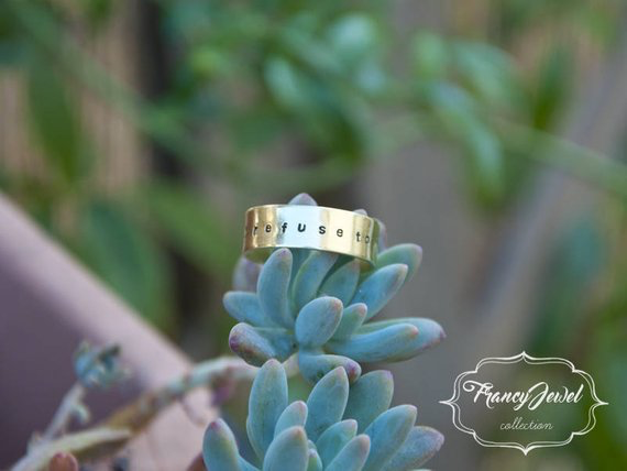 Anello con incisione, incisione personalizzata, anello a fascia, made in Italy, anello ottone, anello oro, nichel free, fatto a mano, unisex