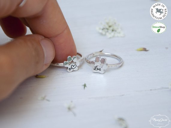 Anello Personalizzato Con Infinito E Due Pendenti Con Iniziali - Foto 7